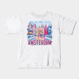 Amsterdam Skyline Kids T-Shirt